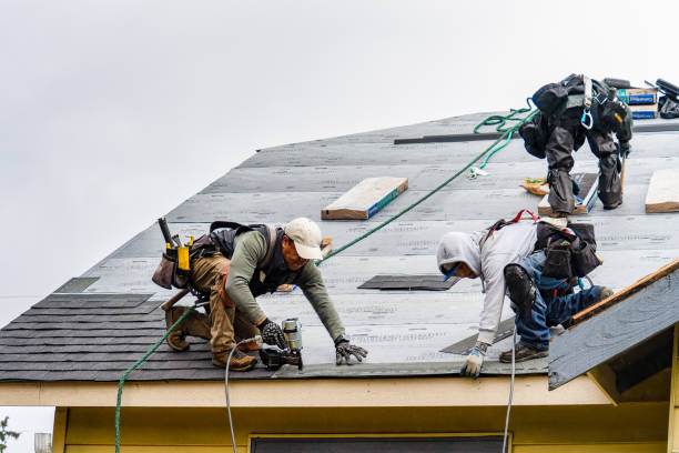 Professional Roofing technician working in Lake Mills, IA